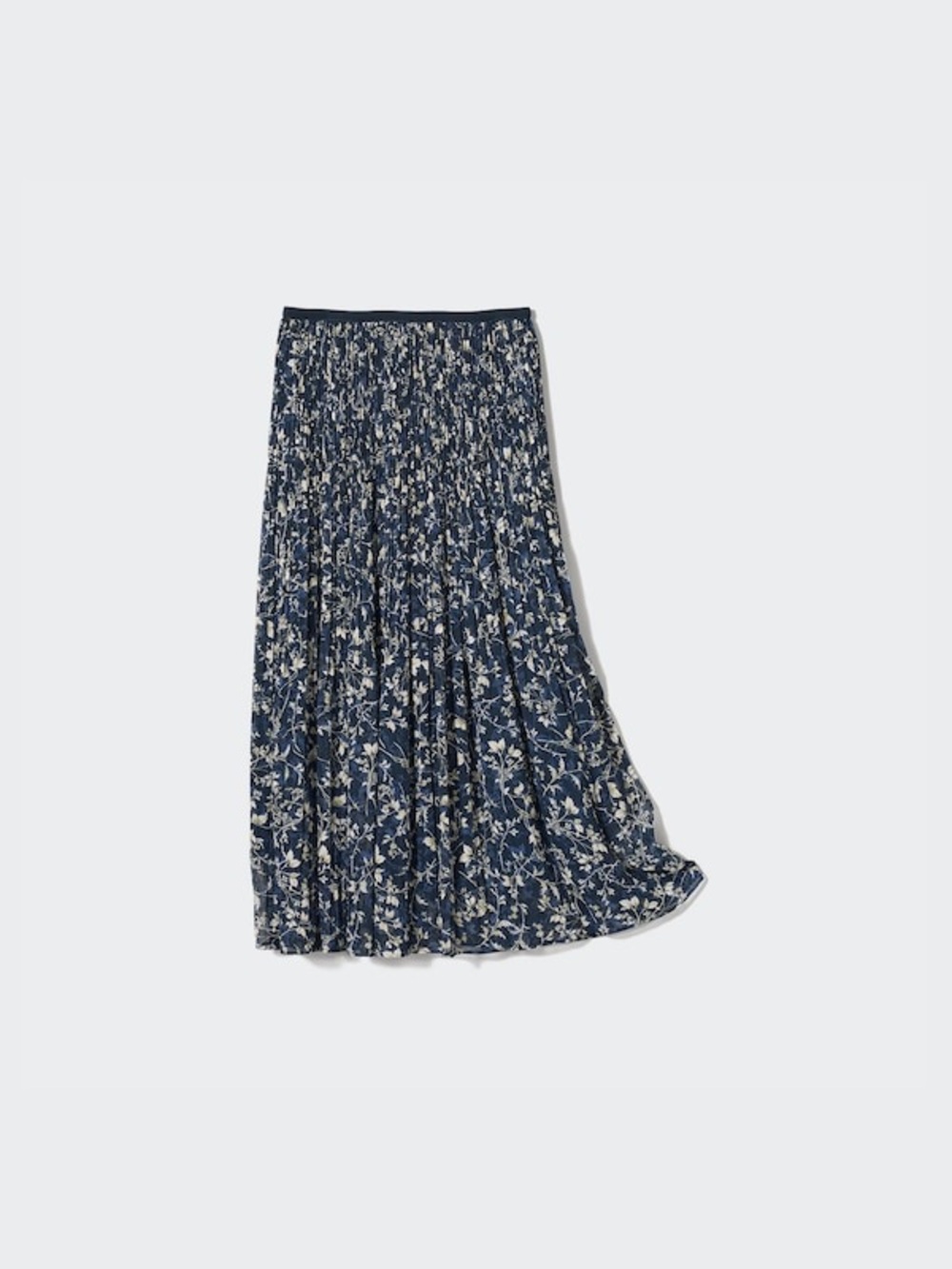 Uniqlo Chiffon Pleated Midi Skirt Small